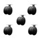 Service Caster 3'' Black Heavy Duty Floor Safe Twin Wheel Casters Top Plate, 5PK SCC-TP02S75-TPR-BLK-5 - alternate 1